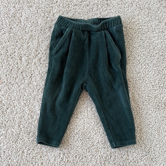 Zara Kids Corduroy Pants - Dark Green - Picture 1 of 4